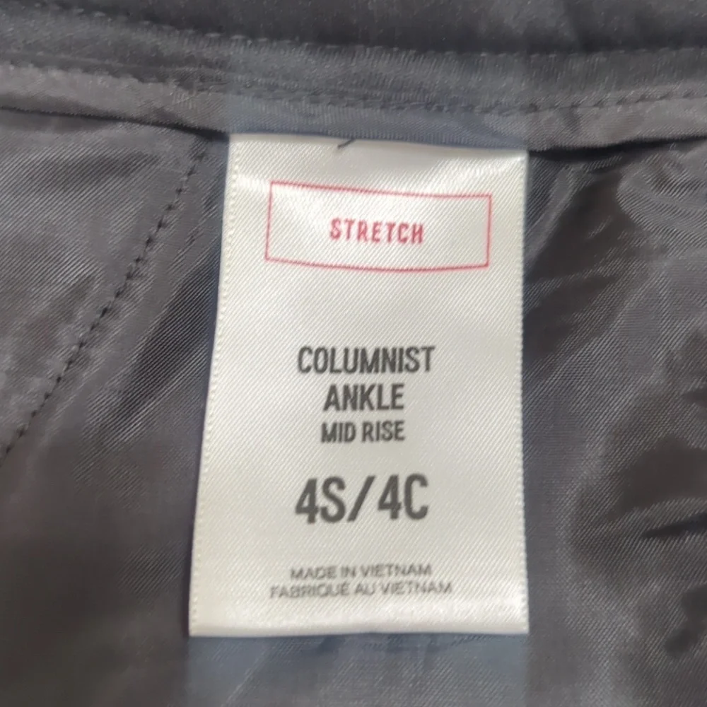 Express Columnist Mid Rise Ankle, Color Black Size 4S